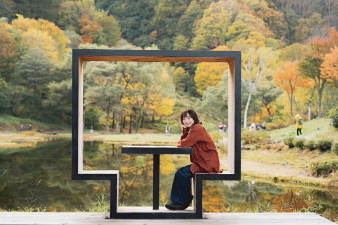 【秋の彩り】湯沢高原パノラマパークで楽しむ紅葉アート